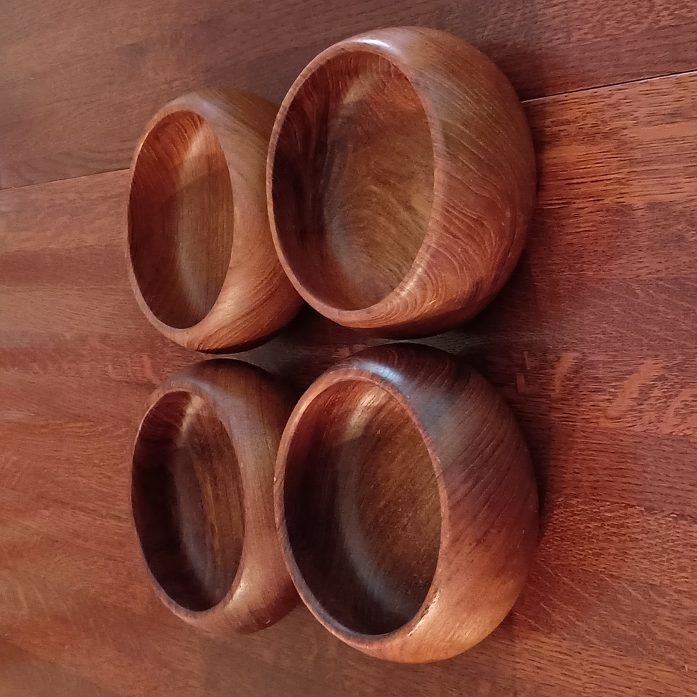 Goodwood Genuine Teak Bowl Bundle b520